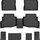 HAFIDI® Floor Mats Fit for 2016-2023 Mazda CX-9 (Only Fit 7 Passenger) All Weather Protection TPE Anti-Slip Automotive Floor Liners, Fits 1st & 2nd & 3rd Row Full Set CX9 Custom Accessories, Black