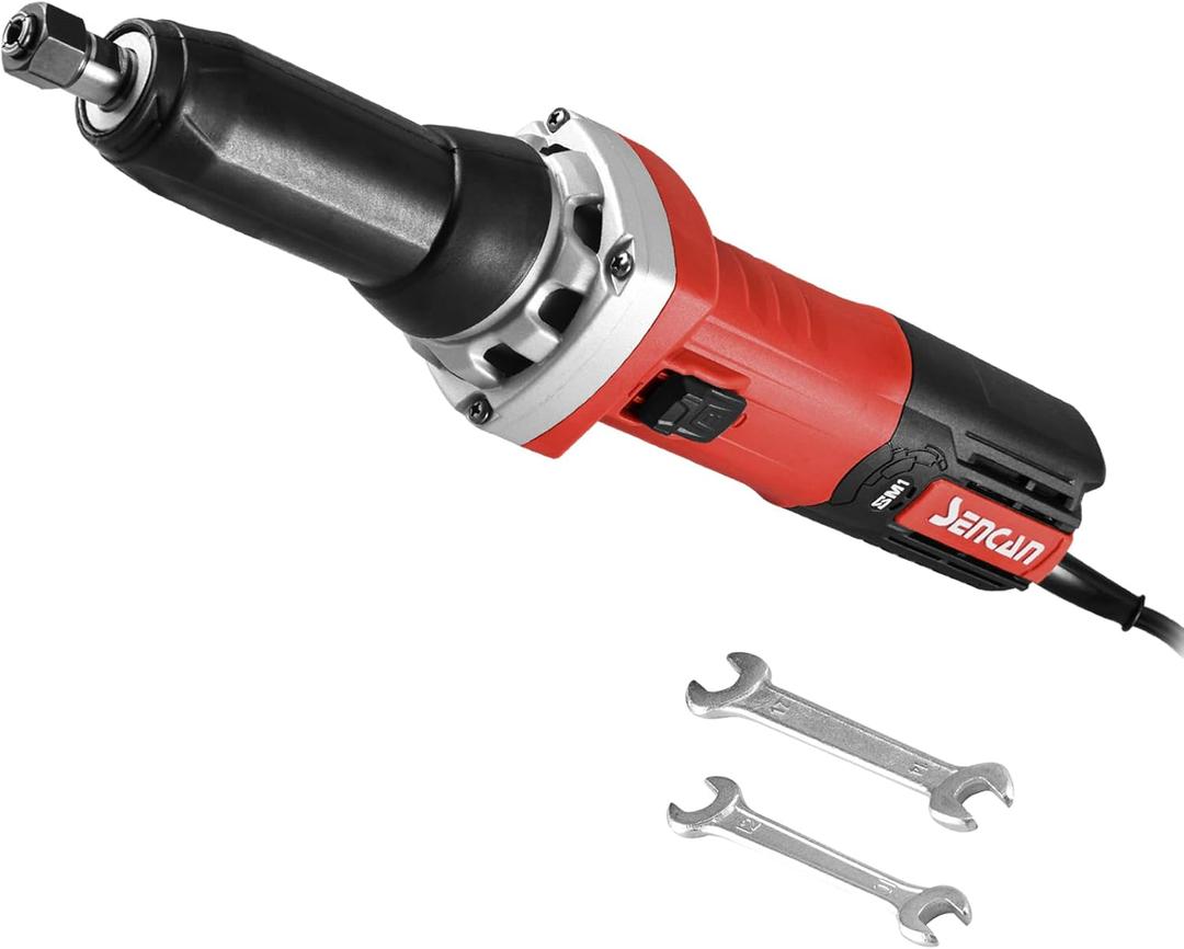 Electric Die Grinder, 1/4" Variable Speed Corded Power Die Grinder, Heavy Duty Die Grinder Tool for Metal Grinding, Polishing, Deburring, Welding Repair, 10000-33000 RPM