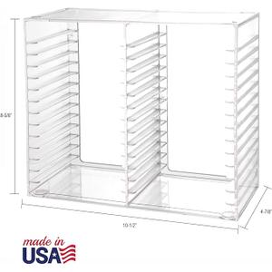 Clear Stackable CD Holder - Holds 12 Standard CD Jewel Cases