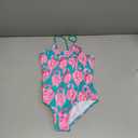 Kanu Surf Girls' Daisy Beach Sport one Piece Swimsuit (12, Hallie Green Flamingo)