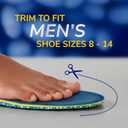 Dr. Scholl's 24-Hour Energy Multipurpose Insoles, Returns Energy with Every Step, Relieves Foot Pressure & Tired Achy Feet, Memory Foam & Gel Insert, Men's Shoe Size 8-14, 1 Pair
