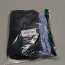 SOLY HUX Women's Striped Long Sleeve Bodysuits Button Down Tshirts Collared 2 in 1 Tops Preppy Clothes (Dark Blue, Small)