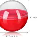 Cabilock 50Pc 1.77 Inch Fillable Empty Round Plastic Capsules for Vending Machines Party Favors DIY Storage Containers for Crafts Candy Holders