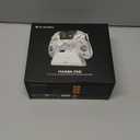 ManbaOne Interactive Screen Wireless Gaming Controller for PC/Switch/Switch 2/iOS/Android,Hall Effect Stick & Trigger,RGB Lighting,Remappable Buttons,1800mAh with Charging Dock (White)