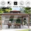 ZGLCQSGY Clear Tarps with Grommets Heavy Duty Waterproof 6.5' x 10' PVC Transparent Tarpaulin Poly Clear Vinyl Tarp Lona Cover 0.35mm Awning Canopy Patio Tent Enclosure