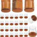ZCFLYYD Chair Leg Protectors for Hardwood Floors, Funiture Slides, Chair Leg Cups, Floor Protectors for Furniture (32, Small (Fit:0.59"-0.83"))