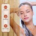 AmazerBath Shower Curtain Liner, EVA Clear Orange-Brown Heavy Duty Shower Curtain and Liner 2-in-1, 72x72 Luxury Plastic Weighted Bathroom Shower Liner, 12 Rustproof Grommets & 3 Heavyweight Stones