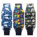 Langsprit Male Belly Bands for Dogs (Pack of 3)  Dog Diapers Male  High Absorbing Dog Wraps Washable  Reusable Small Doggy Doggie Puppy Dog Diapers (Sloth,Whale,Dinosaur, Small)