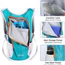 KUYOU Running Hydration Vest - Lightweight Insulated Hydration Backpack with 2L Water Bladder, Adjustable Chest Straps and Reflective Water Backpack for Running Marathon Race Hiking Cycling