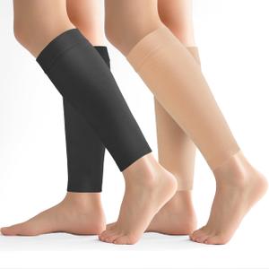 2 Pairs Calf Compression Sleeves Men&Women 20-30mmHg Medical Shin Splint for Leg Surpport Relief Pain Varicose Veins XL