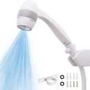 High Pressure RV Shower Head with Hose and On Off Switch, 3 Flow Rate for Saving Water, White