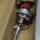 Ignition Distributor w/Red Cap & Rotor Replacement for Chevy SBC BBC 283 305 327 350 454 V8 R2R Two-Wire Installation