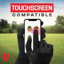 NoCry Gardening Gloves for Men with Strong Grip and Touchscreen Tips  Breathable Rubber Coated Garden Gloves with Superior Dexterity  Snug-Fitting Yard Gloves for Men or Lawn Gloves Men (Large, Black & Grey)