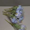 Lyrow 8 Pcs Peony Artificial Flowers Fake Silk Hydrangea Bouquet Elegant Peony Flowers for Wedding Decoration Faux Realistic Floral for Home Party Table Centerpieces Arrangement (Gradiente Blue)