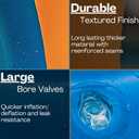 Swimming Pool Basketball Hoop Set by Hoop Shark - Orange/Blue - Inflatable Hoop with Ball - Perfect for Competitive Water Play and Trick Shots - Ultimate Summer Toy