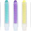Chalk Holder - Chalk with Holder - Clear Chalkboard Chalk - Dustless - For Blackboard & Whiteboard - 5 Pack