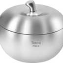 5-Ply Stainless Steel Stock Pot 3.9 Quart Soup Pot with Lid, Stay-Cool Handles, Nonstick Induction Stewpot for Cooking