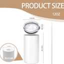 YOUKE OLA 16 Pack Sublimation Tumblers Blanks Bulk Sublimation Cups Skinny Straight Tumbler Stainless Steel Double Wall Insulated Water Bottles with Lid & Straw for DIY Gift, 12oz White