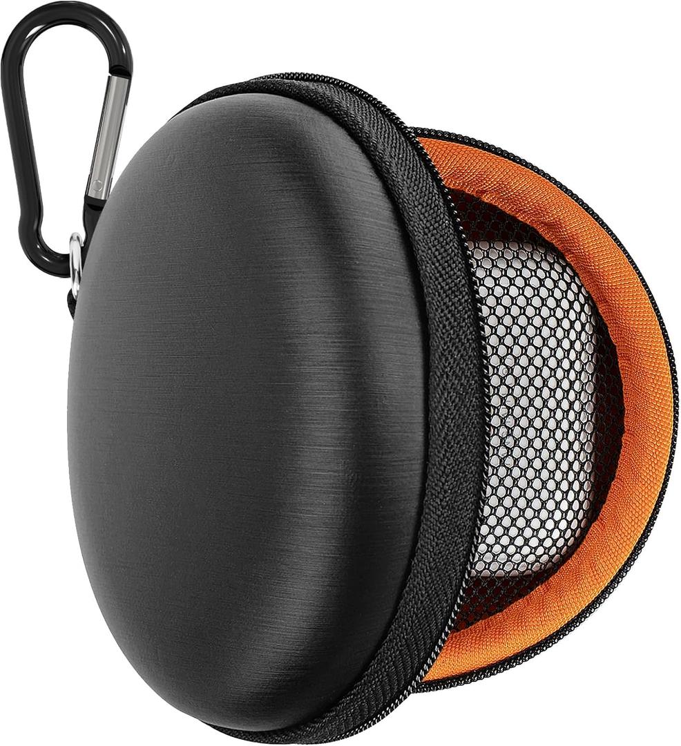 Geekria Shield Earbuds Case for in-Ear Headphones, Replacement Hard Shell Travel Carrying Bag with Cable Storage, Compatible with JayBird, Bose SoundSport, Jabra, Huawei Headsets (Black)