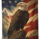 American Flag Eagle Blanket US Flag Gifts for Men Women Boys Girls Stars United States Flag Independence Day Patriotic Decor Dad Husband Son Christmas Throw Blankets 50"x60"