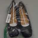 Modatope Ballet Flats with Bow Ballerina Closed Square Toe Slip on Bowknot Flats Shoes for Women Dressy (8.5, Black)