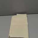 JIUZHEN Rectangle Table Cloth Faux Linen Farmhouse Tablecloth Wrinkle and Stain Resistant Decorative Fabric Table Cover for Kitchen, Dining Room, Parties and Camping, Champagne, 52 x 70 Inch