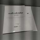 2 x Wall Calendar 2026, 12 Months, 17" x 12" Large Wall Calendar with Hanger, Thick Paper and Spiral Binding. Minimalist Design, Business Style.