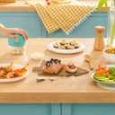 Christmas Tree Cutting Board for Kitchen - Christmas Cutting Board - Tree Shaped Holiday Decor Block Cheese Serving Tray for Cheese Fruit Bread Snack Dessert, 9.5 x 15 Inch