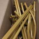 Metal Arch Backdrop Stand 2 Set (6FT/5FT), Gold Wedding Arch Frame, Balloon Arch Stand for Wedding, Baby Shower, Birthday, Ceremony, Party Decor