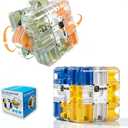 2 Pack 3D Rolling Ball Maze Cube Puzzle,Maze Cube for Kids Labyrinth 3D Puzzle Maze Cube Ball Twist Roll Brain Teaser Toys,Cultivate Logical Thinking for Logical Thinking for Family Game Birthday Gift