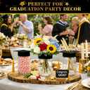 6 Sets 2026 Graduation Centerpieces for Tables, Mason Jar Centerpieces with Graduation Cap with Hole for Flowers, Class of 2026 Table Decorations, Congrats Party Supplies for College High School