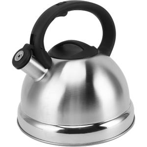 Whistling Tea Kettle for Stovetop Gas Induction Cooker Thick Flat Bottom Quick Boil, Crisp Whistle Alert, Stay Cool Handle