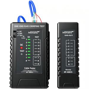 NF-468CS Network Cable Tester,RJ45/RJ11/CAT5/CAT6/CAT5E/CAT6A/ CAT7/POE Test UTP/STP Continuity Tester Ethernet Cable Mapper Phone Line CAT3, Ethernet Cable Tester, LAN Cable Test Network Tools