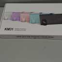 Trueque Wireless Keyboard and Mouse Combo - Full-Size Quiet Keyboard with Palm Rest, Phone Holder, Multimedia Keys, Power Switch, Compatible with Windows, Chrome OS, PC, Laptop (Batteries Included) (Black)