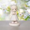 Precious Moments Blessings On Your First Communion Blonde Hair Girl Figurine, Bisque Porcelain Communion Gift for Girls, Religious Keepsake for Catholic and Christian Faith