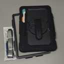 SEYMAC stock Case for Samsung Galaxy Tab S10 Plus/ S9 FE Plus/ S9 Plus 5G Tablet 12.4'' Case with Screen Protector Pencil Holder [360 Rotating Hand Strap] &Stand, Drop-Proof, Black1