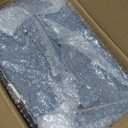 KAMIER Jewelry Organizer Box, 2 Layers PU Leather, Large Capacity, Double Lock and Large Mirror, Hidden Necklace Hooks, Removable Dividers, Gift Box Packaging, Bluish Grey