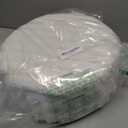 Wimarsbon Storage Ottoman, Modern Round Footrest with Soft Padded Seat, Teddy Velvet Footstool with Wood Legs, Accent Small Table or Plant Stand for Hallway, Living Room (White)