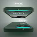 Magnetic for iPhone 15 Pro Case, Compatible with MagSafe, [Full Camera Protection][Screen Protector] Silicone Shockproof Protective Phone Case for iPhone 15 Pro 6.1", Alpine Green