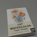 XWT 120 Sheets Watercolor Paper Bulk, 5x7in 110lb/230gsm, Cold Pressed Acid Free Natural White Textured Water Color Painting Art Supplies, Drawing Gift for Professional Adult Artists
