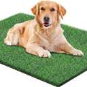 Artificial Grass for Dogs Pee Tray Fake Grass Mat for Professional Puppy Potty Trainer Replacement Dog Grass Pad for Indoor and Outdoor (39.5x31.5 Inch (Pack of 1))