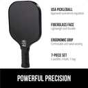 Gorilla Gear USAPA Approved Pickleball Starter Set, Fiberglass Paddles with Bag and Balls, Indoor Outdoor Court Use, Comfortable Racket Grip, Oversized Sweet Spot Pickle Ball Paddle for Men, Women (Black)
