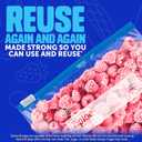 Ziploc Food Storage Quart Freezer Slider Bags, Power Shield Technology for More Durability, 34 count