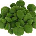 60 PCS 5 Size Artificial Moss Rocks Decorative, Green Moss Covered Stones, Fake Moss Ball Decor for Floral Arrangements, Fairy Gardens and Crafting