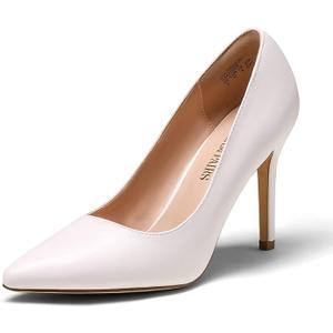 Women's Closed Toe High Heels Dress Pointed Toe Wedding Pump Shoes, Size  8