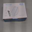 TECKNET Solar Step Lights for Outside, 2 Adjustable Brightness, 2 Mounting Methods, 24 LEDs Solar Stair Lights Outdoor, IP67 Waterproof Deck Light for Yard, Porch, Front Door, Patio, Garden 3000K