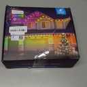 POOFZY Permanent Outdoor Lights for House,200ft RGB+IC Smart Outdoor Decor, 50 Scene Modes,App/Remote Control,for Christmas,Super Bowl,V-Day,Thanksgiving,Daily & Holiday Party Decor