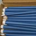 Macarrie 24 Packs Flameless Taper Candles Battery Operated Fake 11 Inch Long Candle Light LED Flameless Candlesticks Flickering Tapered for Wedding, Halloween, Christmas(Blue)