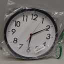 AKCISOT 12 Inch Wall Clock Silent Non-Ticking Modern Wall Clocks Battery Operated - Analog Classic Clock for Office, Home, Bathroom, Kitchen, Bedroom, School, Living Room(Black)