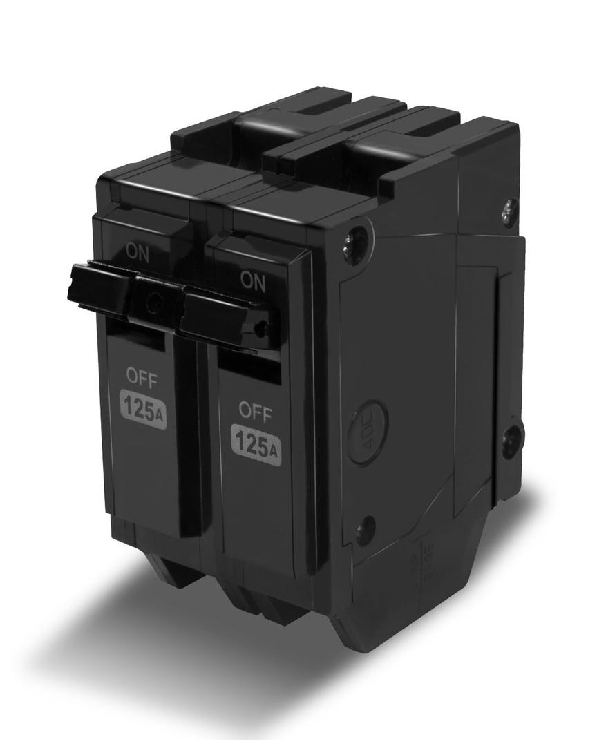 THQL21125 2-Pole 125-Amp Circuit Breaker, Repalce for GE 125 AMP Breaker Fit for GE Distribution Panel, Plug-in, 120/240V